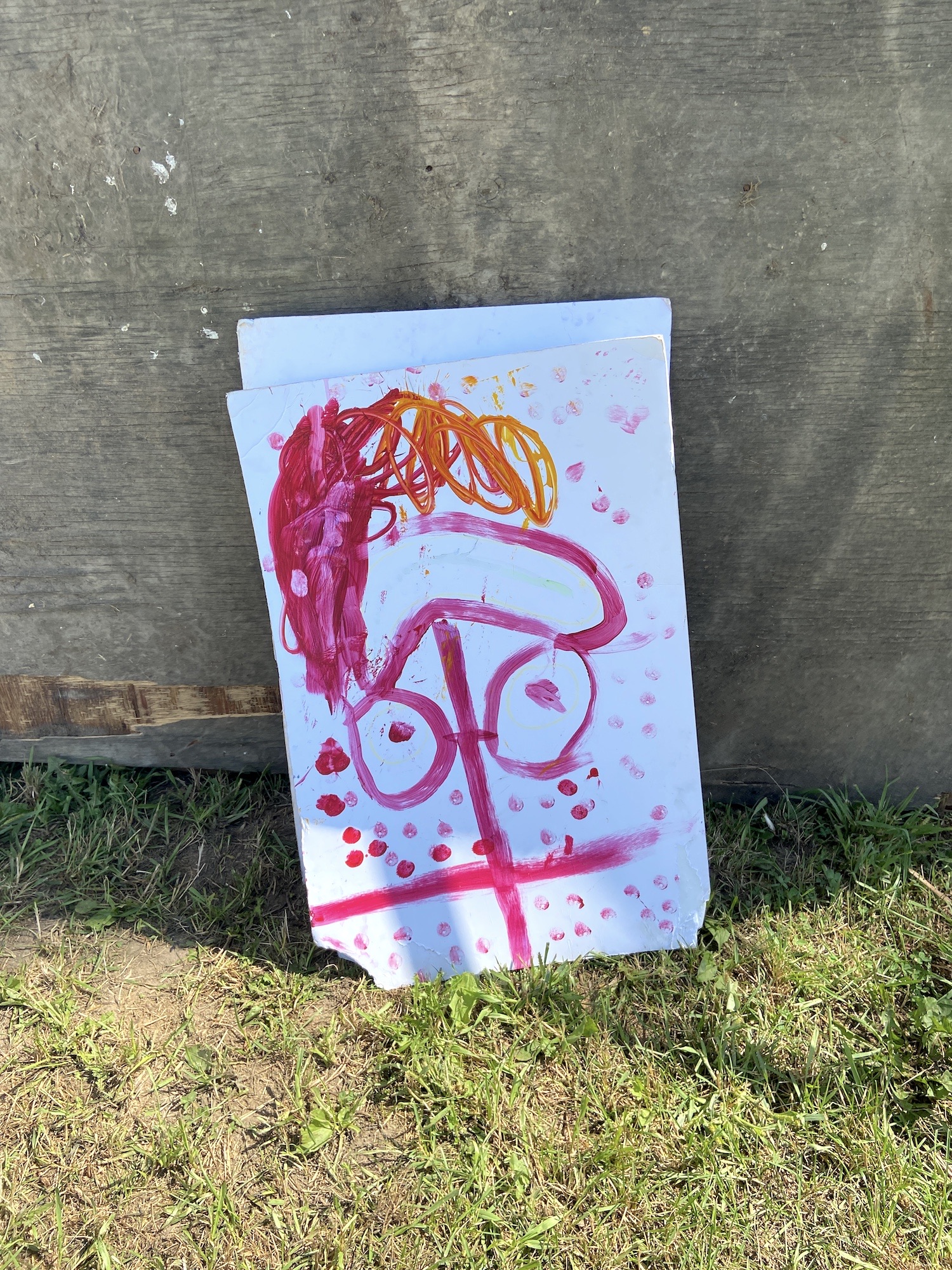 One of the signs created by my friend Sundeep's kid.